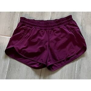 Lululemon Hotty Hot Shorts Women's Size 4 Running Athletic Purple Plum